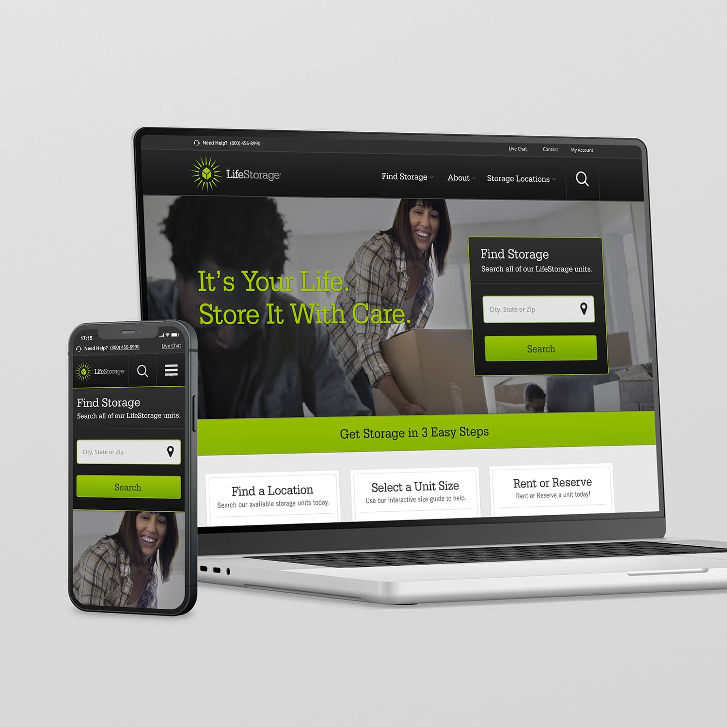 LifeStorage Website Redesign